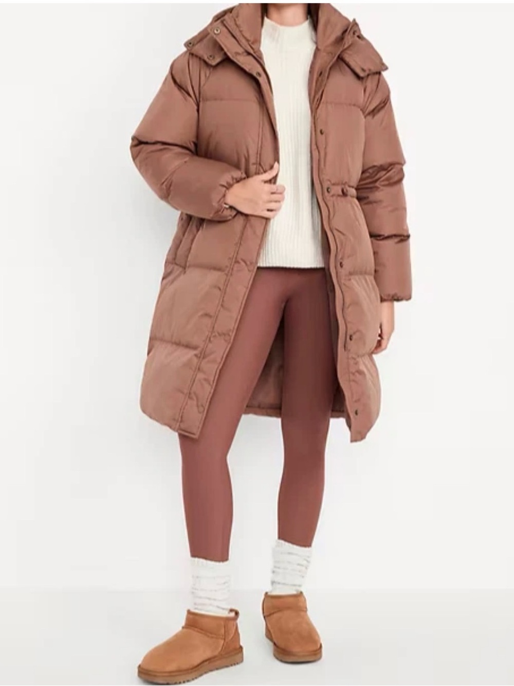 Old Navy Long Puffer Coat with Hood